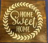 Traditional Barn Board Sign 12 " X 12 " - click the drop down arrows not the pictures to choose CODE 15 $50