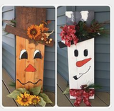 Pallet Scarecrow/Snowman Reversible  Code 15 X only!