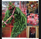 Real and Artificial Greenery Horse Wreath with Decorations Code Zero