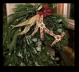 Real Greenery Horse Wreath with Decorations