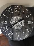 24 inch Round Wooden Clock - CODE15